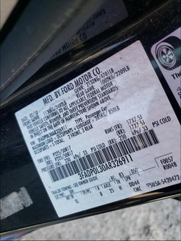 Photo 9 VIN: 3FADP0L30AR326911 - FORD FUSION HYB 