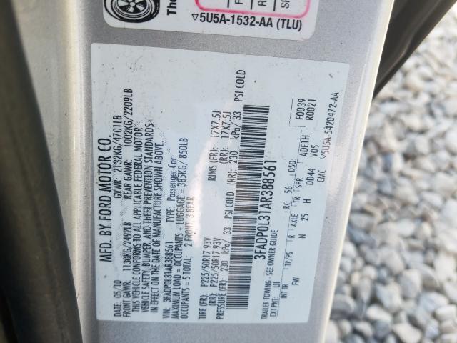 Photo 9 VIN: 3FADP0L31AR388561 - FORD FUSION HYB 