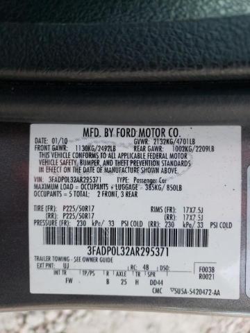 Photo 9 VIN: 3FADP0L32AR295371 - FORD FUSION HYB 