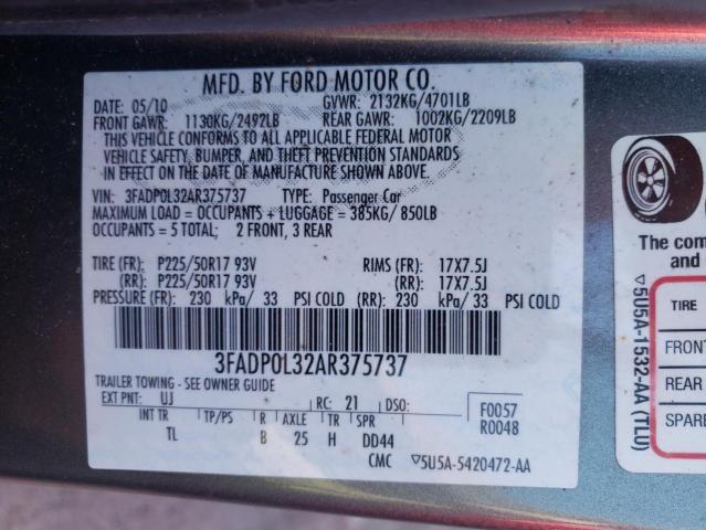 Photo 9 VIN: 3FADP0L32AR375737 - FORD FUSION HYB 