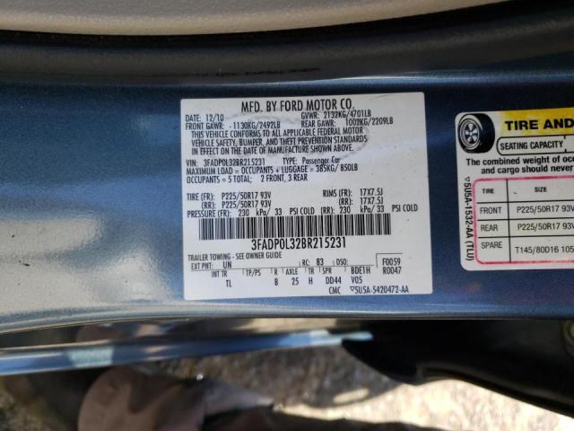 Photo 9 VIN: 3FADP0L32BR215231 - FORD FUSION HYB 