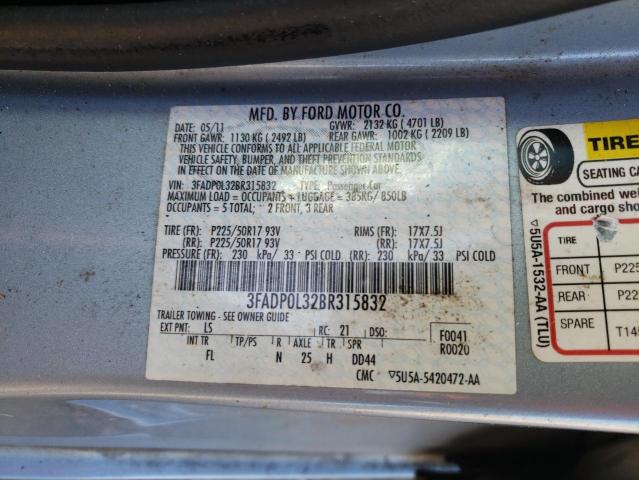 Photo 9 VIN: 3FADP0L32BR315832 - FORD FUSION HYB 