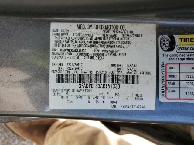 Photo 12 VIN: 3FADP0L33AR151330 - FORD FUSION 