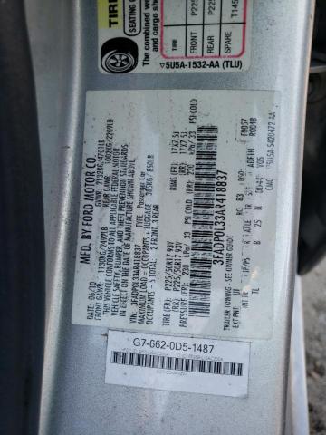 Photo 11 VIN: 3FADP0L33AR418837 - FORD FUSION HYB 