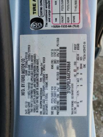 Photo 11 VIN: 3FADP0L34AR390868 - FORD FUSION HYB 