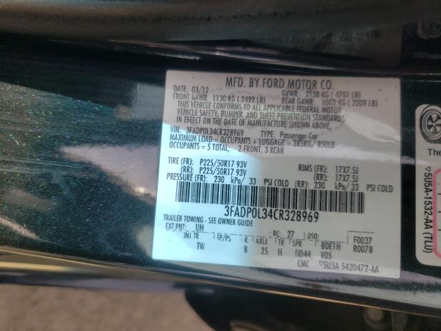 Photo 9 VIN: 3FADP0L34CR328969 - FORD FUSION HYB 