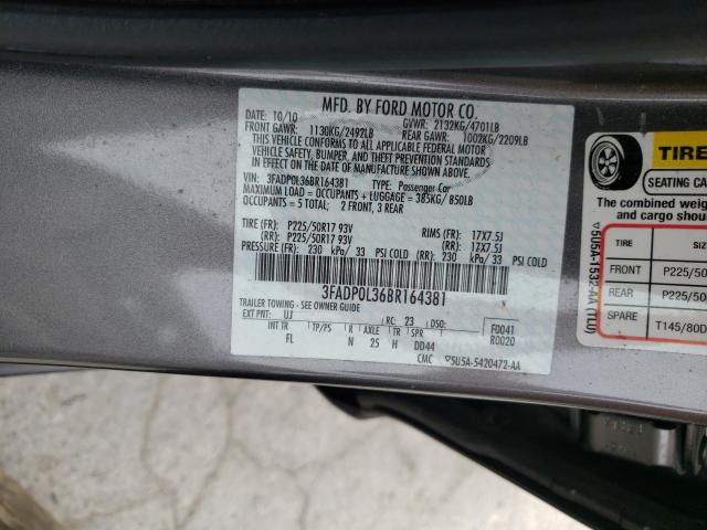 Photo 9 VIN: 3FADP0L36BR164381 - FORD FUSION HYB 