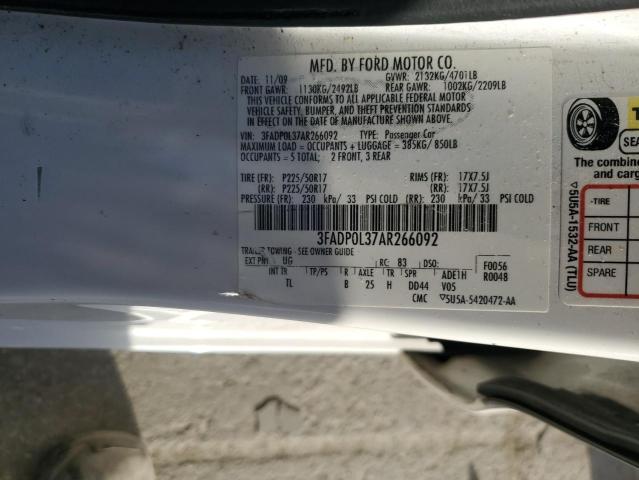 Photo 11 VIN: 3FADP0L37AR266092 - FORD FUSION HYB 