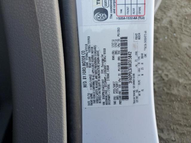 Photo 11 VIN: 3FADP0L37AR315842 - FORD FUSION HYB 