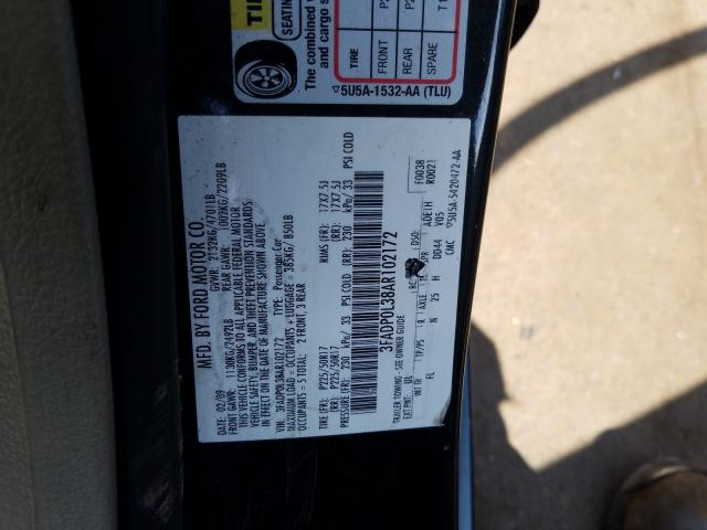 Photo 9 VIN: 3FADP0L38AR102172 - FORD FUSION HYB 