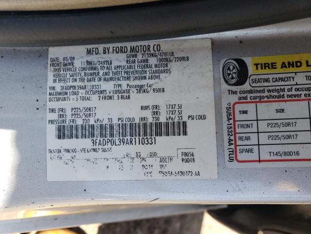 Photo 12 VIN: 3FADP0L39AR110331 - FORD FUSION HYB 