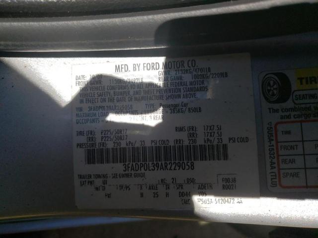 Photo 9 VIN: 3FADP0L39AR229058 - FORD FUSION HYB 