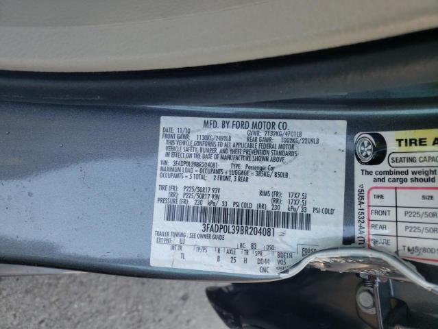 Photo 9 VIN: 3FADP0L39BR204081 - FORD FUSION HYB 