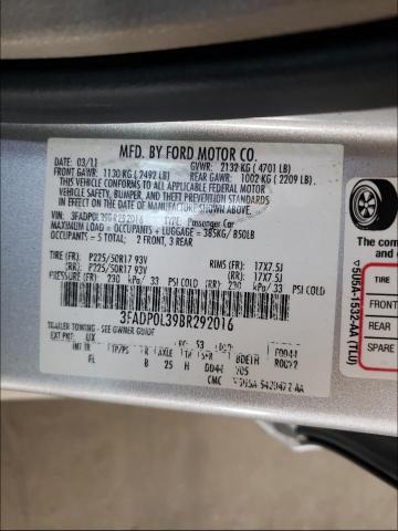 Photo 9 VIN: 3FADP0L39BR292016 - FORD FUSION HYB 