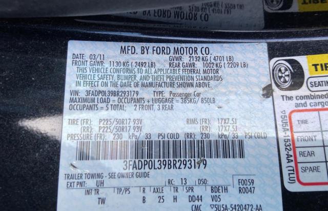 Photo 9 VIN: 3FADP0L39BR293179 - FORD FUSION HYB 