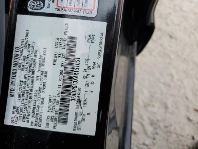 Photo 11 VIN: 3FADP0L3XAR151051 - FORD FUSION 