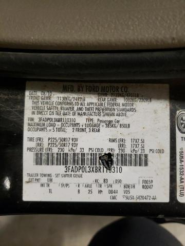 Photo 11 VIN: 3FADP0L3XBR110310 - FORD FUSION HYB 