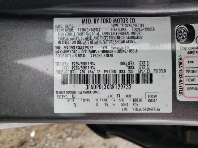 Photo 9 VIN: 3FADP0L3XBR129732 - FORD FUSION HYB 