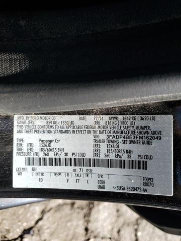 Photo 11 VIN: 3FADP4BE3FM162049 - FORD FIESTA 