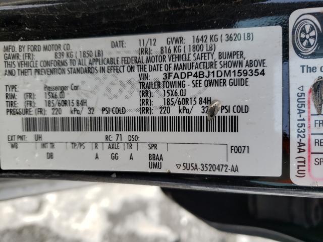 Photo 9 VIN: 3FADP4BJ1DM159354 - FORD FIESTA 