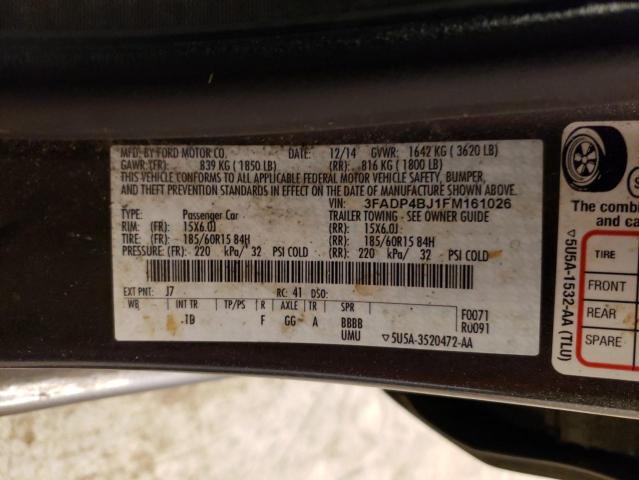 Photo 11 VIN: 3FADP4BJ1FM161026 - FORD FIESTA 