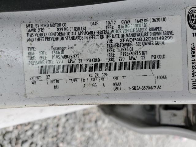 Photo 11 VIN: 3FADP4BJ2DM149299 - FORD FIESTA 