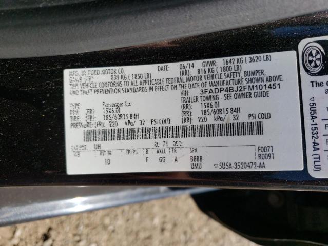 Photo 11 VIN: 3FADP4BJ2FM101451 - FORD FIESTA SE 