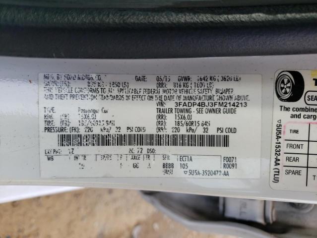 Photo 11 VIN: 3FADP4BJ3FM214213 - FORD FIESTA SE 