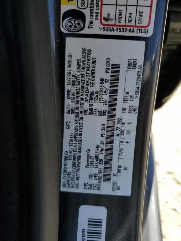 Photo 11 VIN: 3FADP4BJ3FM216768 - FORD FIESTA SE 