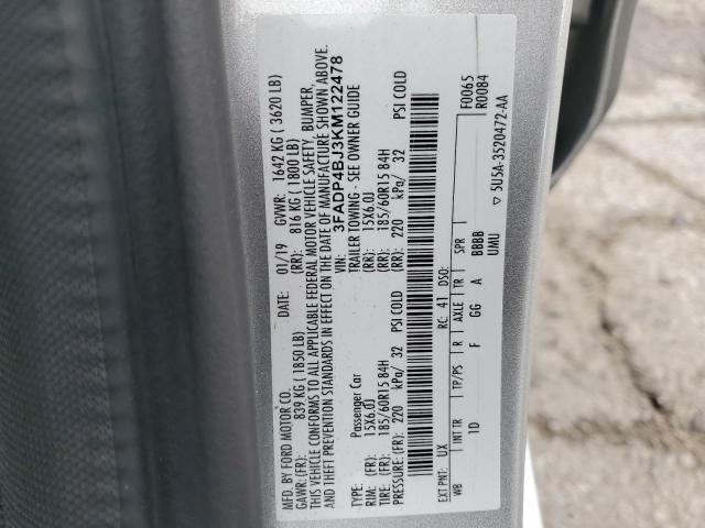 Photo 11 VIN: 3FADP4BJ3KM122478 - FORD FIESTA SE 