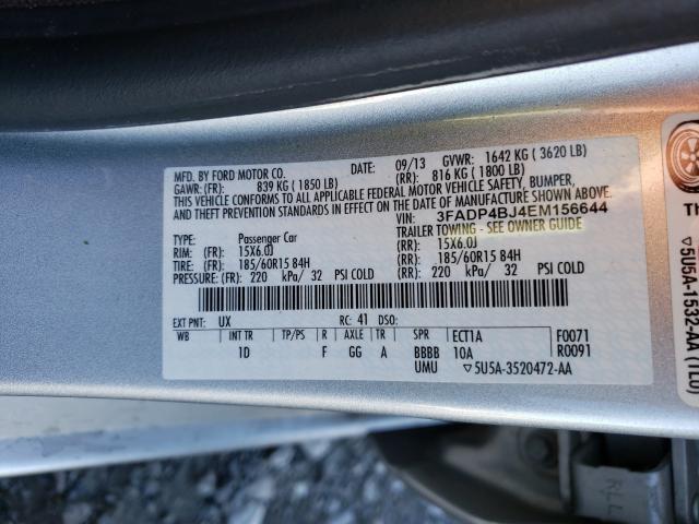 Photo 9 VIN: 3FADP4BJ4EM156644 - FORD FIESTA SE 