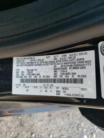 Photo 11 VIN: 3FADP4BJ5BM221173 - FORD FIESTA SE 