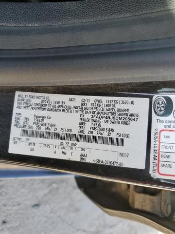 Photo 11 VIN: 3FADP4BJ6DM205647 - FORD FIESTA SE 