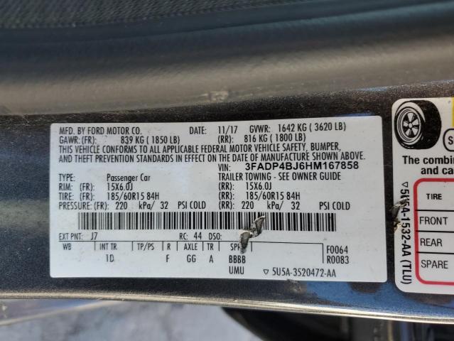 Photo 11 VIN: 3FADP4BJ6HM167858 - FORD FIESTA SE 