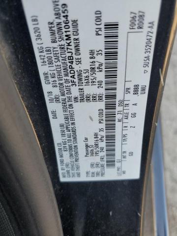 Photo 11 VIN: 3FADP4BJ7KM106459 - FORD FIESTA SE 