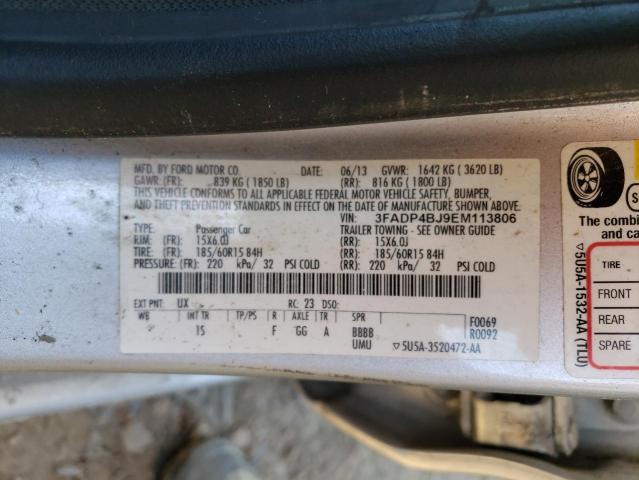 Photo 9 VIN: 3FADP4BJ9EM113806 - FORD FIESTA SE 