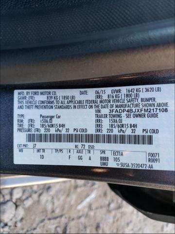 Photo 9 VIN: 3FADP4BJXFM217108 - FORD FIESTA SE 