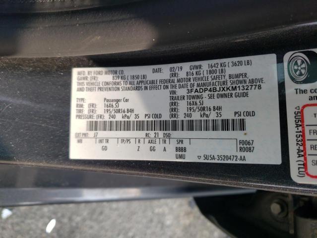 Photo 11 VIN: 3FADP4BJXKM132778 - FORD FIESTA 