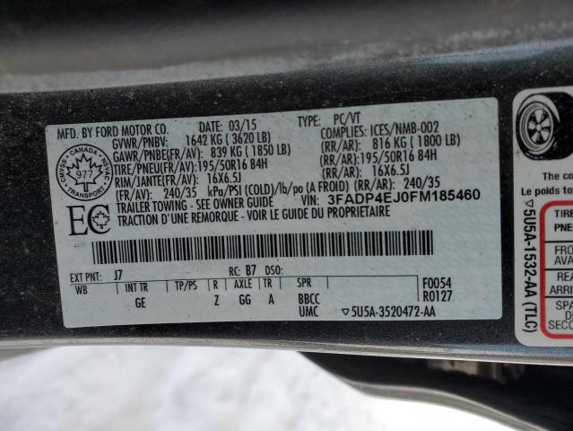 Photo 12 VIN: 3FADP4EJ0FM185460 - FORD FIESTA 