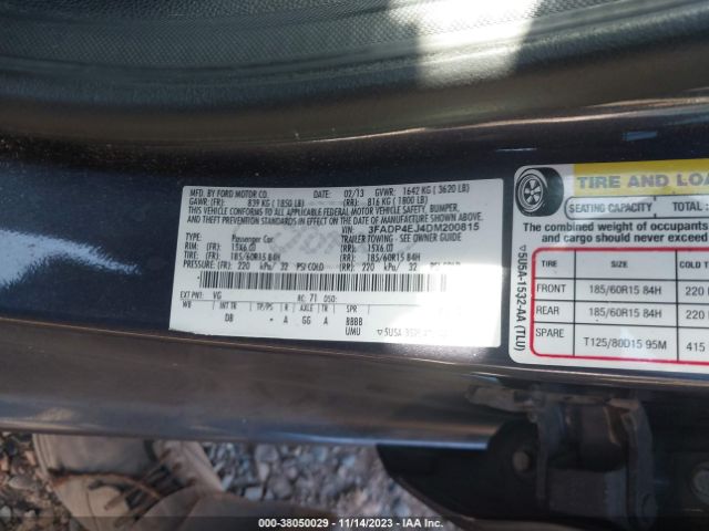 Photo 8 VIN: 3FADP4EJ4DM200815 - FORD FIESTA 