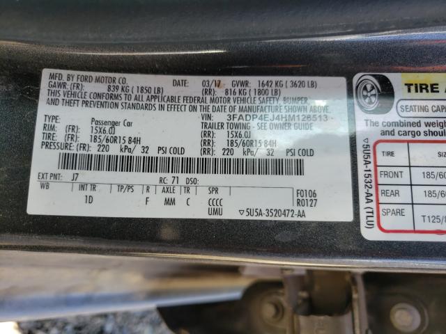 Photo 9 VIN: 3FADP4EJ4HM126513 - FORD FIESTA SE 