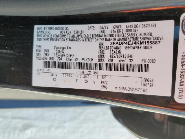 Photo 11 VIN: 3FADP4EJ4KM155887 - FORD FIESTA 