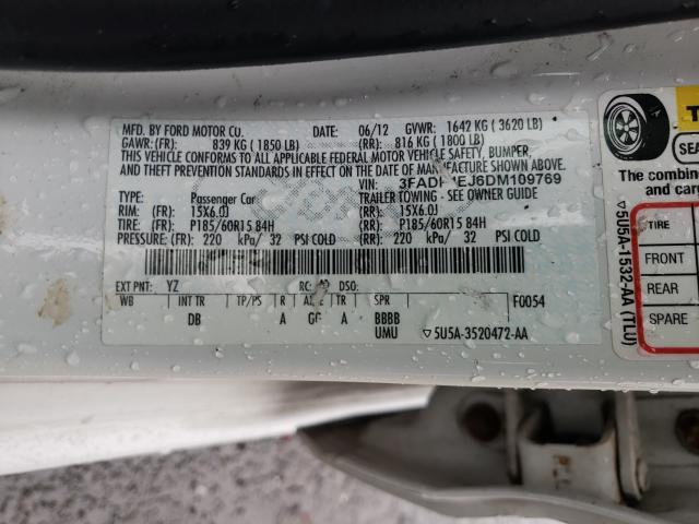 Photo 9 VIN: 3FADP4EJ6DM109769 - FORD FIESTA SE 