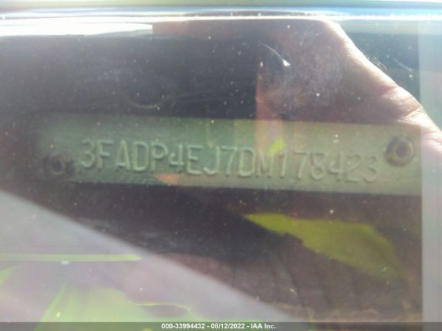 Photo 8 VIN: 3FADP4EJ7DM178423 - FORD FIESTA 