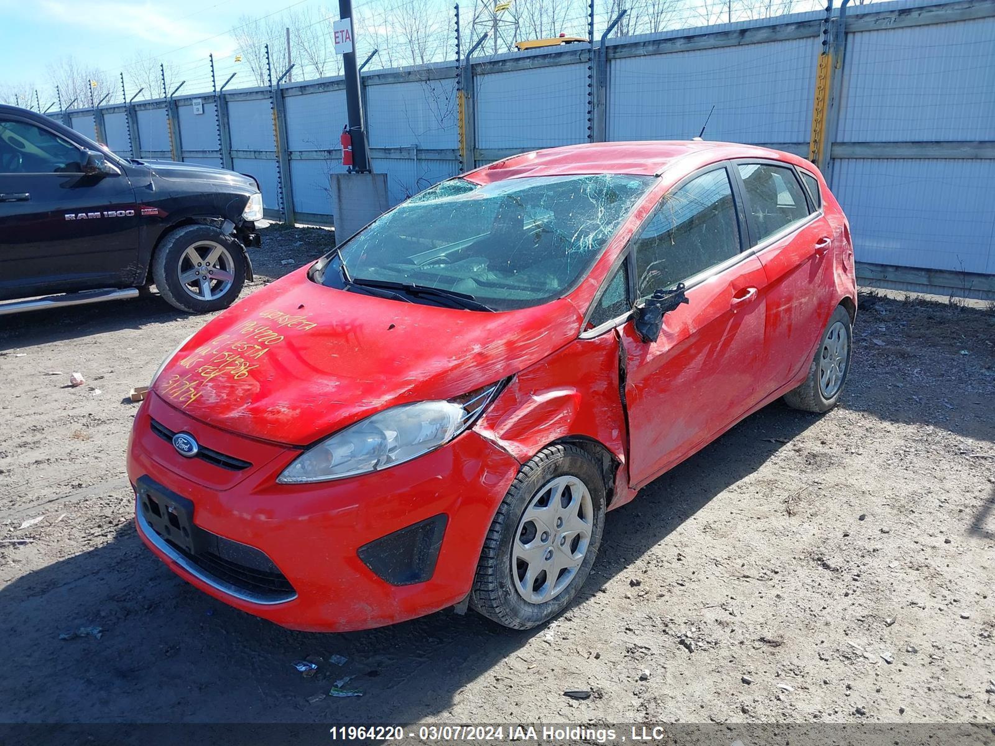 Photo 1 VIN: 3FADP4EJ8CM154386 - FORD FIESTA 