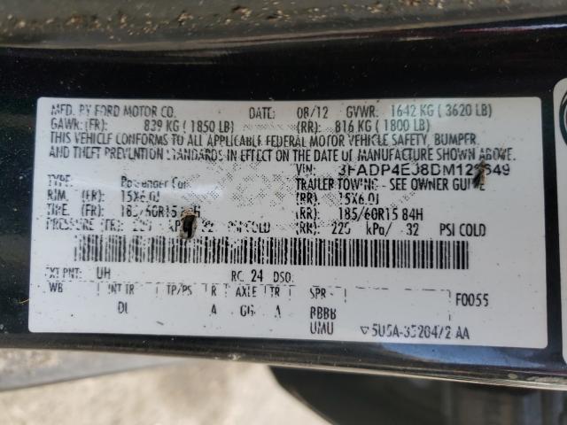 Photo 9 VIN: 3FADP4EJ8DM129649 - FORD FIESTA SE 