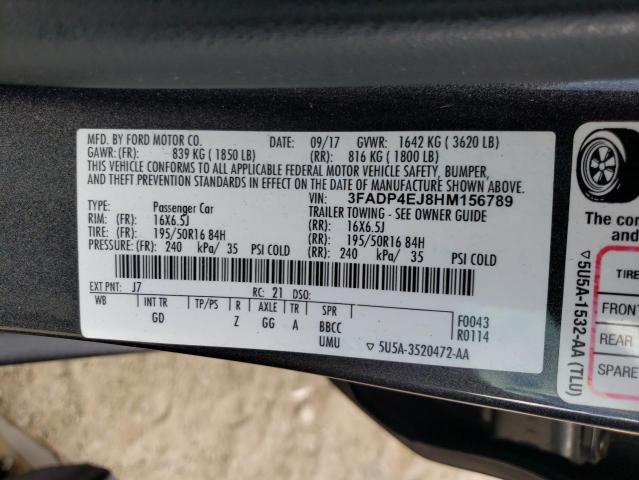 Photo 9 VIN: 3FADP4EJ8HM156789 - FORD FIESTA SE 