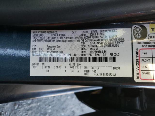 Photo 9 VIN: 3FADP4FJ9BM173977 - FORD FIESTA SES 