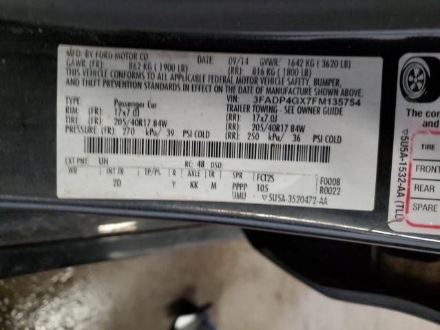 Photo 12 VIN: 3FADP4GX7FM135754 - FORD FIESTA 