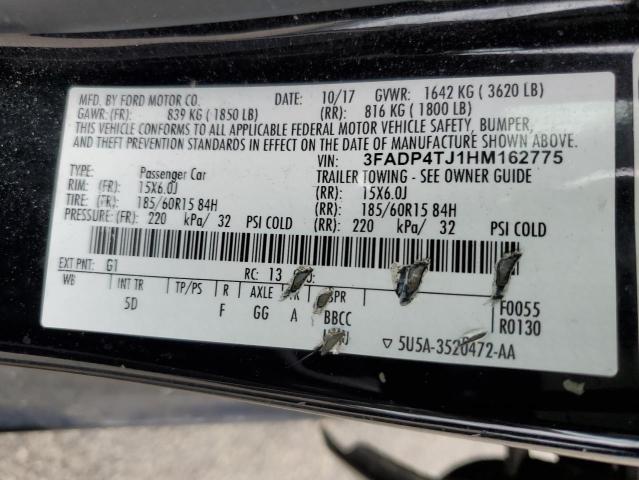 Photo 11 VIN: 3FADP4TJ1HM162775 - FORD FIESTA 